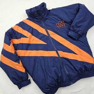 Vintage Auburn University AU  Tigers Football Jacket Medium 90s Grip Athletic